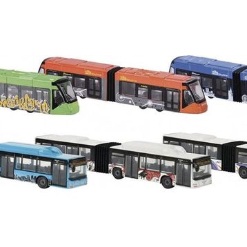 Majorette 212053303 Man City Bus + Siemens Avenio Tram Gri Metal Diecast Araçlar