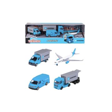Majorette 212057290 Maersk 4'lü Araba Seti
