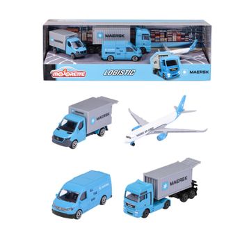 Majorette 212057290 Maersk 4'lü Araba Seti