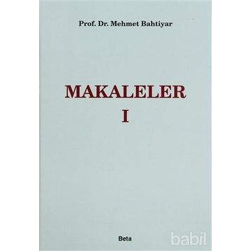 MAKALELER I - MEHMET BAHTIYER