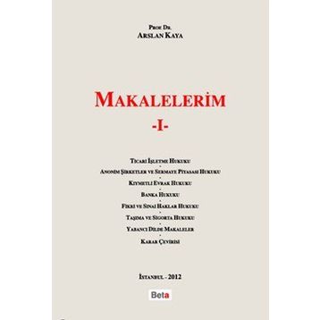 MAKALELERIM I - ARSLAN KAYA