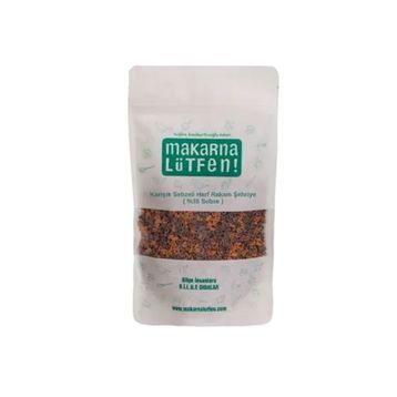 Makarna Lütfen 250 gr Karışık Sebzeli Harf Rakam Şehriye