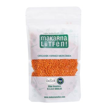 Makarna Lütfen 250 gr Organik Kırmızı Mercimek
