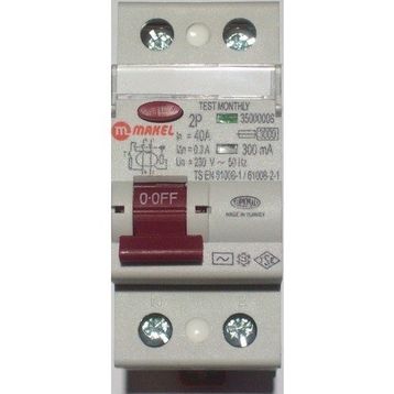 Makel 2X40A 300 Ma Kaçak Akım Şalteri