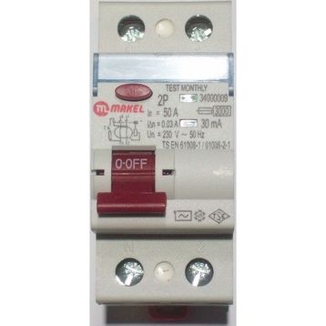 Makel 2X50A 30 Ma Kaçak Akım Şalteri