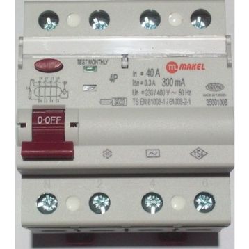 Makel 4X40A 300 Ma Kaçak Akım Şalteri