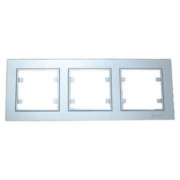 Makel 56065703 Gümüş Karea Üçlü Çerçeve