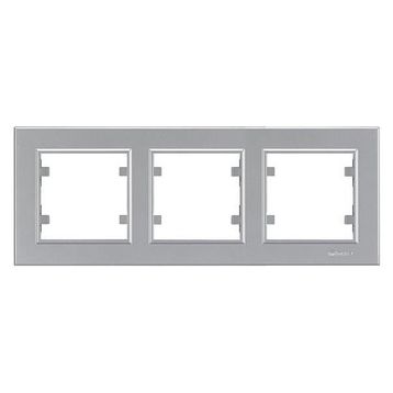 Makel 56065703 Gümüş Karea Üçlü Çerçeve