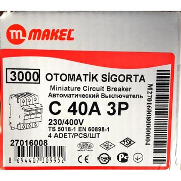 Makel C3X40A 3KA Otomatik Sigorta