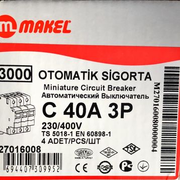 Makel C3X40A 3KA Otomatik Sigorta