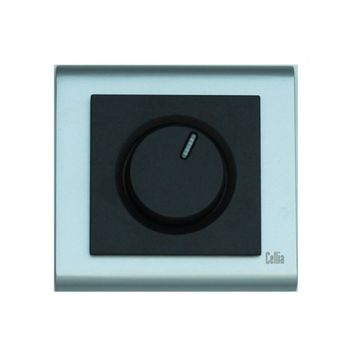 Makel Cellia Dimmer Siyah Mat Krom Çerçeve Kapak