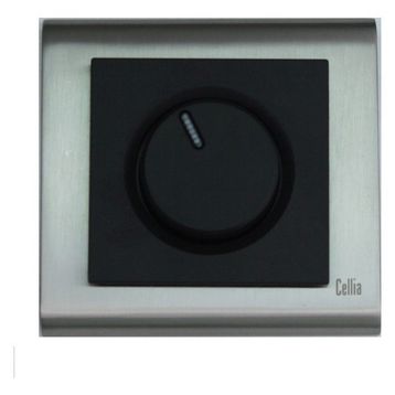 Makel Cellia Dimmer Siyah Saten Çerçeve Kapak