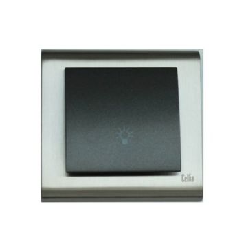 Makel Cellia Light Füme Saten Çerçeve Kapak