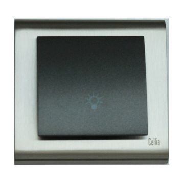 Makel Cellia Light Füme Saten Çerçeve Kapak