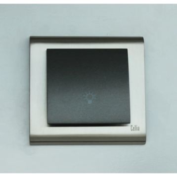 Makel Cellia Light Füme Saten Çerçeve Kapak