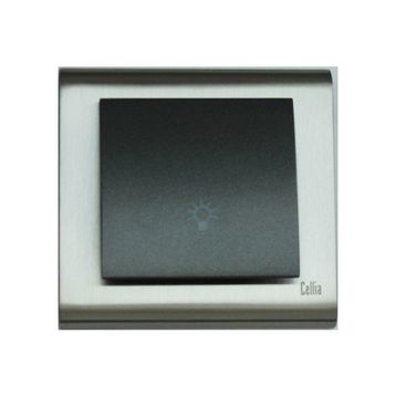 Makel Cellia Light Füme Saten Çerçeve Kapak