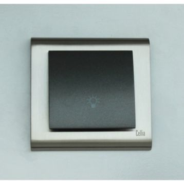 Makel Cellia Light Füme Saten Çerçeve Kapak