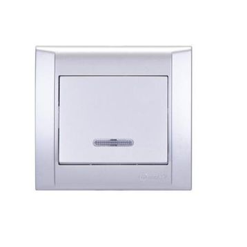 Makel Defne 1010243065021 Gümüş Işıklı Anahtar