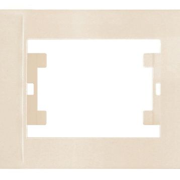 Makel Defne Tekli Krem Priz Çerçevesi