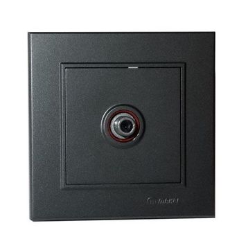 Makel Karea 1010257050133 Füme 4dB F Konnektörlü Geçişli Uydu Prizi