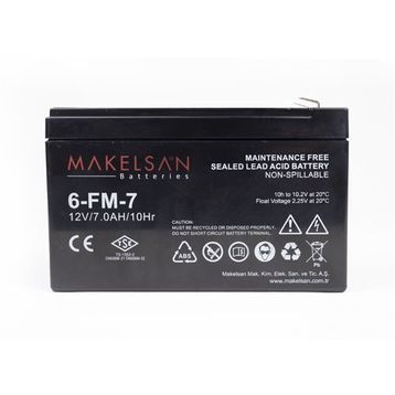Makelsan 12V 7Ah Bakımsız Kuru Akü