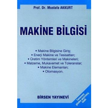Makine Bilgisi - Mustafa Akkurt