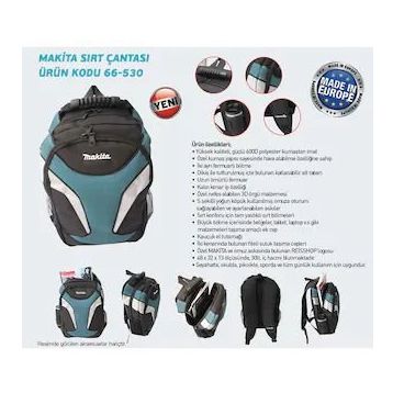 Makita 66-530 Sırt Çantası