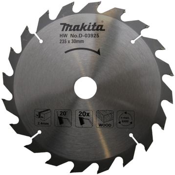 Makita D-03925 Gri 235 mm 20 Diş Elmas Daire Testere Bıçağı