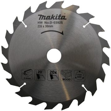 Makita D-03925 Gri 235 mm 20 Diş Elmas Daire Testere Bıçağı