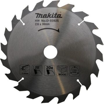 Makita D-03925 Gri 235 mm 20 Diş Elmas Daire Testere Bıçağı