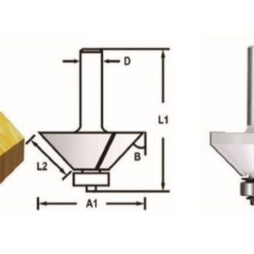 Makita D-48664 Freze Konik Kenar Alma Bıçağı