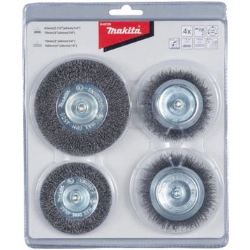 Makita D-65729 4 Parça Matkap Tel Fırça Seti