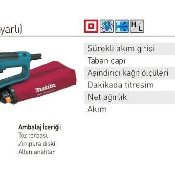 Makita Dairesel Eksantirik BO6030 (310 W) Zımparalama Makinesi