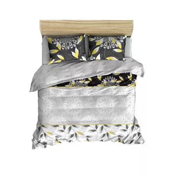 Makiteks Philip Çiçekli 200x220 cm 2 Adet 50x70 cm %100 Pamuk Çift Kişilik Nevresim ve Yastık Kılıfı Seti