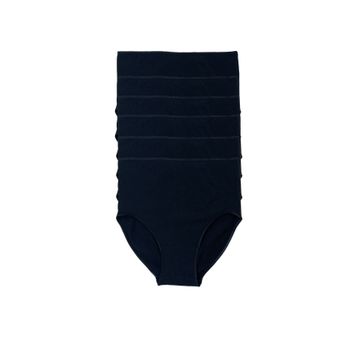 Malabadi Kadın 1955 Siyah 6'lı Paket Modal Extra Yüksek Bel Slip Külot