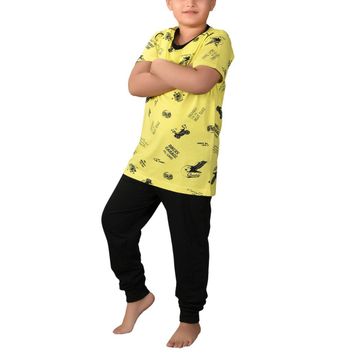 Malabadi M3001 Sarı Erkek Çocuk Pijama Takımı