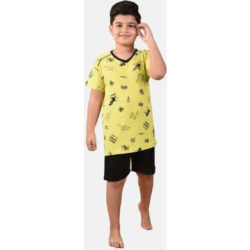 Malabadi M3001 Sarı Erkek Çocuk Pijama Takımı