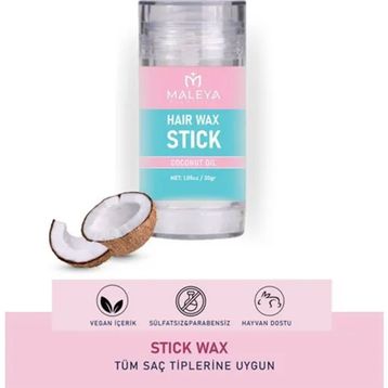 Maleya 30 gr Coconut Oil Saç Şekillendirici Hair Stick Wax