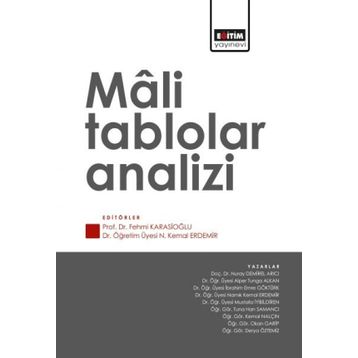 Mali Tablolar Analizi Eğitim Yayınevi