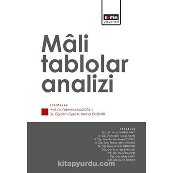Mali Tablolar Analizi Eğitim Yayınevi