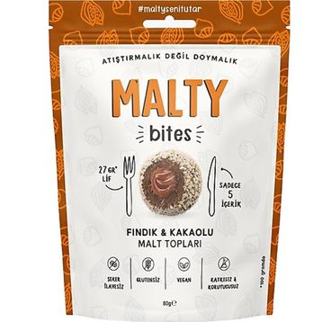 Malty 80 gr Fındık & Kakaolu Malt Topları (6 adet)