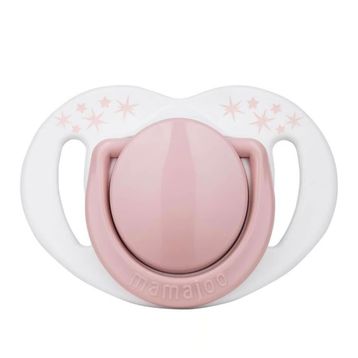 Mamajoo 0 Ay 2'li Sterilizasyon Saklama Kutulu Powder Pink Desenli Ortodontik Emzik