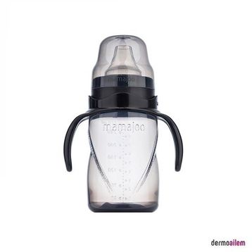 Mamajoo 5040 Black 270 ml Kulplu Akıtmaz Eğitici Bardak