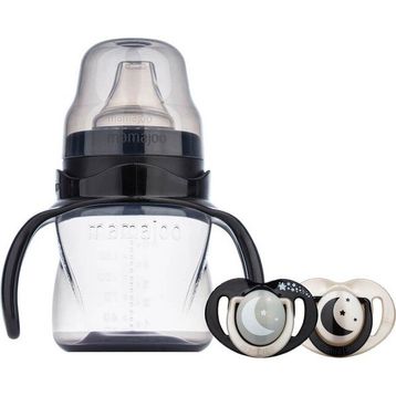 Mamajoo MMJ5033 Pearl 160 ml Siyah Kulplu Akıtmaz Eğitici Bardak