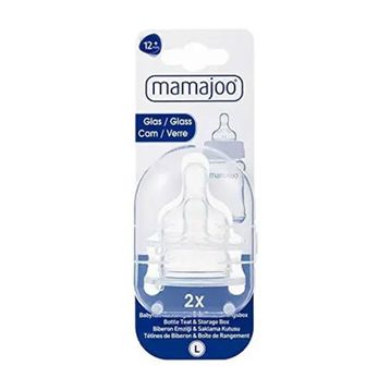 Mamajoo Silikon Cam Biberon Emziği No:1 ve Saklama Kutusu