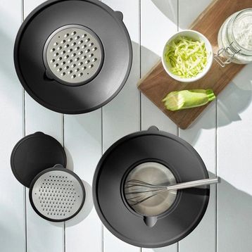 Mamma Ambition 5 Parça Rende Aparatlı 24 cm Karıştırma ve Saklama Kabı