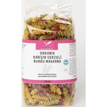 Mamma Emada 250 gr Organik Karışık Sebzeli Burgu Makarna