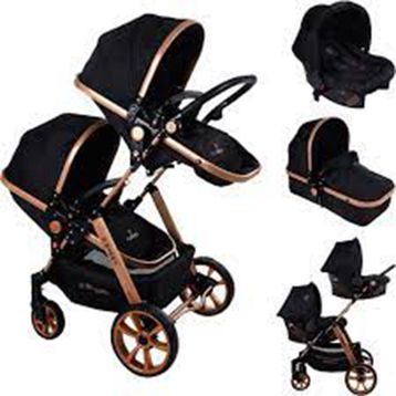 Mamma Twin Gold Travel Sistem İkiz Bebek Arabası
