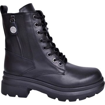 Mammamia D23KB-1545 Siyah Deri Kadın Bot