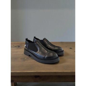 Mammamia D25KA-7220 Siyah Hakiki Deri Tam Ortopedik Kadın Casual Günlük Ayakkabı